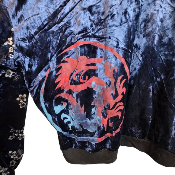 SOLD Disney Princess Women Asian Inspired Velour Top Floral XXL - Picture 5 of 16